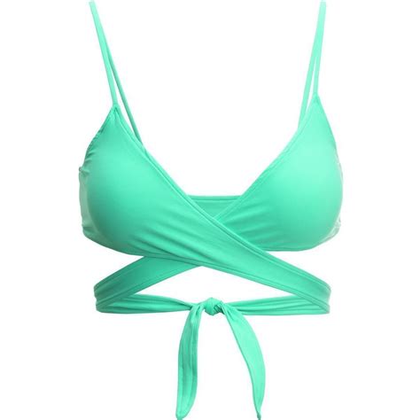 LSPACE Chloe Wrap Bikini Top in Seaglass 